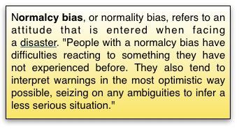 Normalcy bias